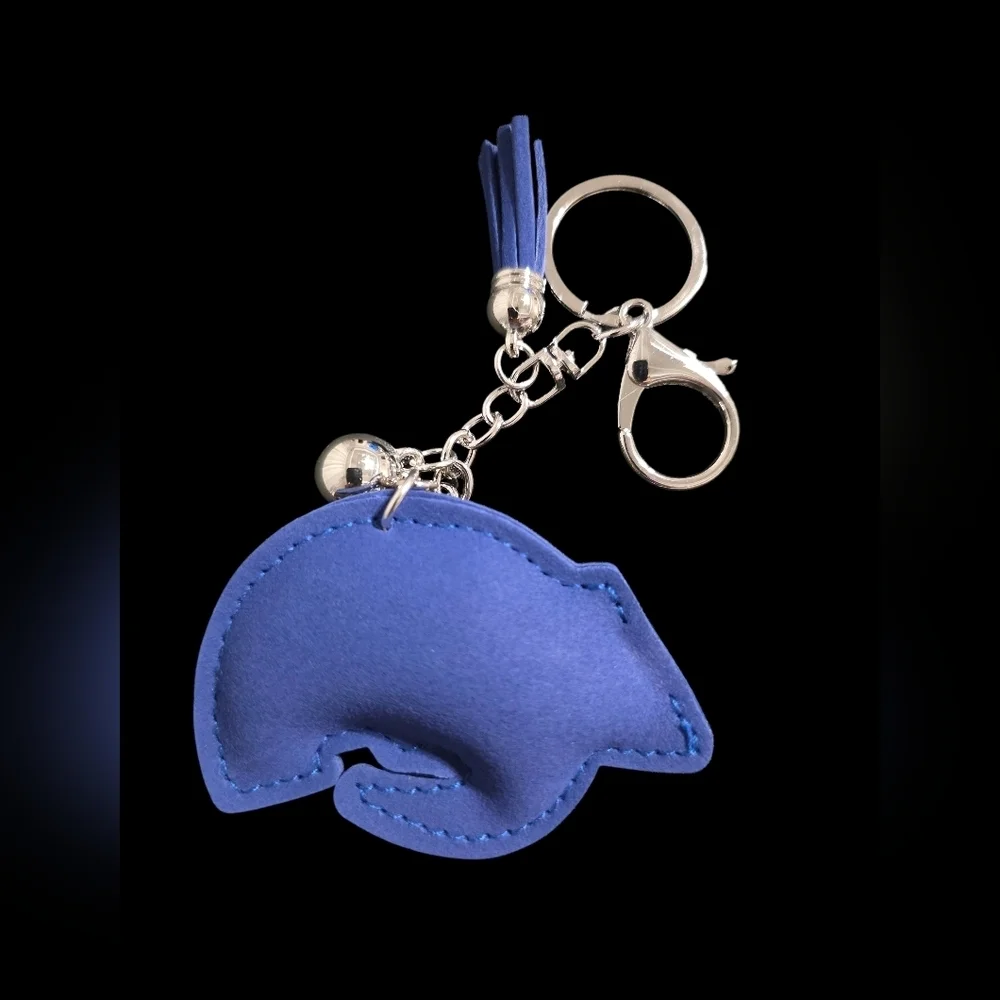 LA Rams Rhinestone Bag Charm Keychain